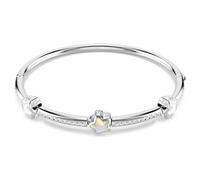 Bracelet-jonc Chroma, Tailles variées, Étoile, Blanc, Métal rhodié S