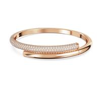 Bracelet-jonc Dextera, Fermoir magnétique, Blanc, Doré à l’or rose 18 carats (750/1000) M