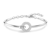 Swarovski Bracelet-jonc Dextera, taille ronde, blanc, métal rhodié