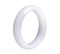 Bracelet Jonc en Jade Blanc for Femmes Style Chinois Rétro Bijoux en Pierres Précieuses en Jade Naturel Cadeau de Noël for la Mère (Size : 52mm)