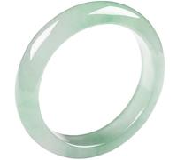 Bracelet jonc en jade naturel pour femme, bonne chance de grade A avec boîte à bijoux et certificat