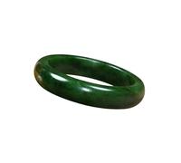 Bracelet jonc en jade pour femme, bijou porte-bonheur vert naturel avec boîte à bijoux, accessoire élégant de fête des mères, bracelet fabriqué à la main pour un usage quotidien