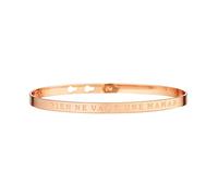 Bracelet JONC en Laiton Rosé - Message : Rien NE Vaut Une Maman