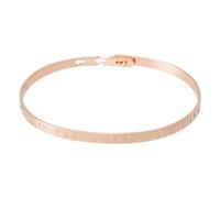 Bracelet JONC en Laiton Rosé - Message : SI TU N'EXISTAIS Pas IL FAUDRAIT T'INVENTER