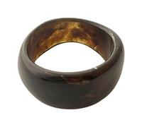 Bracelet jonc en résine colorée large géométrique irrégulier vintage bijoux artistique accessoire de mode pour femme confortable large, taille unique, Comme décrit