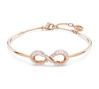 Bracelet-jonc Hyperbola, Infini, Blanc, Placage de ton or rosé OS