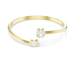 Bracelet-jonc Imber, Tailles variées, Blanc, Placage de ton or M