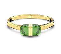 Bracelet-jonc Lucent, Fermoir magnétique, Vert, Finition ton doré S