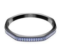 Bracelet-jonc Matrix, Taille baguette, Forme octogonale, Bleu, Métal plaqué ruthénium S