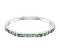 Bracelet-jonc Matrix, Taille baguette, Forme octogonale, Vert, Métal rhodié L