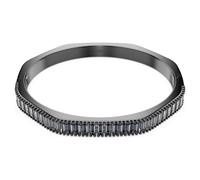 Bracelet-jonc Matrix, Taille baguette, Gris, Métal plaqué ruthénium L