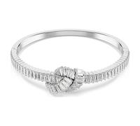 Bracelet-jonc Matrix, Taille baguette, Nœud, Blanc, Métal rhodié S