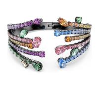 Bracelet-jonc Matrix, Tailles variées, Multicolore, Métal plaqué ruthénium S