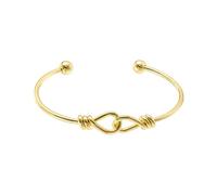 Bracelet jonc nœud d'amour pour femme en acier inoxydable simple manchette demoiselle d'honneur Bracelet délicat pour femme Bracelet simple délicat fin crochet montre homme montre numérique, taille