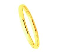 Bracelet Jonc Ouvrant Or 18 Carats Jaune - Fil Ovale 8mm - Joaillerie Lucky One