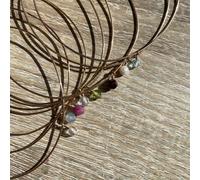 Bracelet jonc pierre de naissance mai emeraude joyce