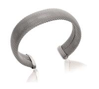 Bracelet Jonc rigide ouvert en acier Inoxydable Grand Diamètre 6,4CM Homme/Femme