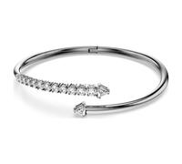 Bracelet-jonc Sublima, Blanc, Métal plaqué ruthénium M