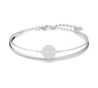 Swarovski Bracelet-jonc Ginger, Blanc, Métal rhodié