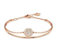 Bracelet-jonc Sublima, Blanc, Placage de ton or rosé OS