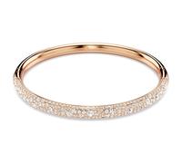 Bracelet-jonc Sublima, Pavé neige, Blanc, Placage de ton or rosé M