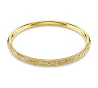 Swarovski Bracelet-jonc Sublima – Demi pavé Zirconia ton or, placage ton or – Taille S