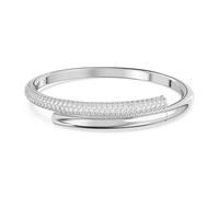 Bracelet-jonc Dextera, Fermoir magnétique, Blanc, Métal rhodié M