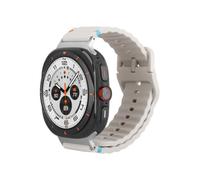 Bracelet - JUSTIN - ActiveFlex - Silicone souple - Blanc - Compatible Samsung Galaxy Watch Ultra & Ultra (2025)