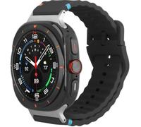 Bracelet - JUSTIN - ActiveFlex - Silicone souple - Compatible Samsung Galaxy Watch Ultra & Ultra (2025) - Noir