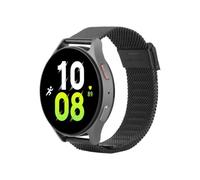 Bracelet - JUSTIN - SilkSteel - Samsung Galaxy Watch 20 mm - Noir - Léger & flexible