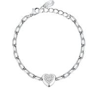 Karl Lagerfeld - Bracelet À Breloque En Forme De Coeur Pavé, Femme, Argent, Taille: One Size