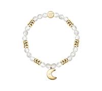 Le Petite Story Natural Stone Agata Moon Bracelet Doré Femme