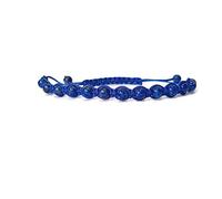 Bracelet Lapis Lazuli - Perles naturelles - Bracelet coulissant - Bracelet réglable - Bracelet tendance, One Size, Pierre Pierre Lapis Lazuli