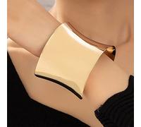 Bracelet Large Pour Femme, Bracelet Manchette Ouvert De Largeur Brillante Irrégulière Personnalisée, Bijoux De Bracelets Punk Réglables À La Mode, Bracelet Empilable À Plusieurs Couches Pour F