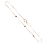 Bracelet - L'ATELIER D'AZUR - Or Rose - Saphirs Bleus - Maille Forçat