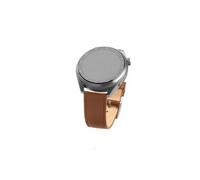 Bracelet Leather Strap en cuir de 22 mm de large pour smartwatch, Marron