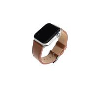 Bracelet Leather Strap en cuir pour Apple Watch 42/44/45 mm, Marron