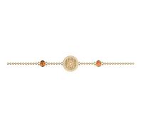 Bracelet - Les Georgettes - Les Cadettes - Rubis - Plaqué or - Ajustable 19 cm
