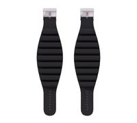 Bracelet Lesté 1 paire de bracelets lestés en silicone for poignet, 2 lb, équipement de fitness réglable for le yoga(Black)