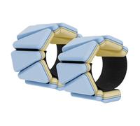 Bracelet Lesté Bracelet de musculation bicolore en silicone for poignet et cheville, bloc de plomb invisible for entraînement de force, équipement de fitness portable(Blue Yellow)