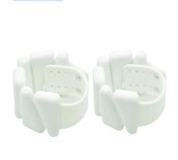 Bracelet Lesté Bracelet de musculation réglable en silicone de 1,8 kg, ceinture de cheville for entraînement de renforcement, yoga, natation, jogging, gym, fitness, 0,9 kg(White,1Pair 1800g)