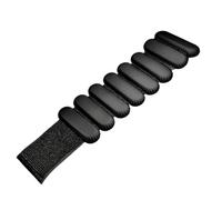 Bracelet Lesté Lot de 2 poids de cheville réglables en silicone noir avec fermeture auto-agrippante for la salle de sport à domicile, la marche, la course à pied, les voyages, le Pilates et le yoga.