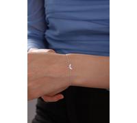 Bracelet libellule minimal en argent sterling 925 avec pierre de zircon blanc