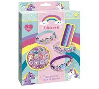 Bracelet Licorne TOTUM - Ensemble Artisanal 21 Pièces - Blanc et Multicolore - Pour Filles de 6 Ans et Plus