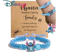 Bracelet Lilo et Stitch emeraude tissé