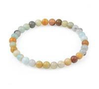 Bracelet - Lithothérapie - Amazonite naturelle - 6mm - Apaisement - Anti-stress - Femme