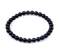 Bracelet Lithothérapie en Onyx et Agate Noire naturelle - Equilibre les énergies et protège la grossesse