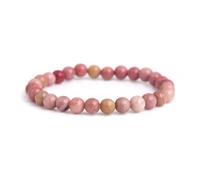 Bracelet - Lithothérapie - Rhodochrosite naturelle - 6mm - Amour et compassion - 18cm