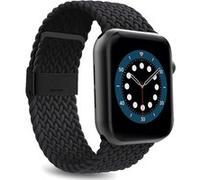 Puro Bracelet Icon Link pour Apple Watch – Silicone souple, fermeture magnétique 38/40/41 mm Noir