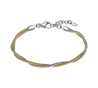 Bracelet - Lotus - Bracelet Lotus Style Bicolore - Acier Inoxydable - 21 Cm - Ajustable Jusqu'à 24 Cm